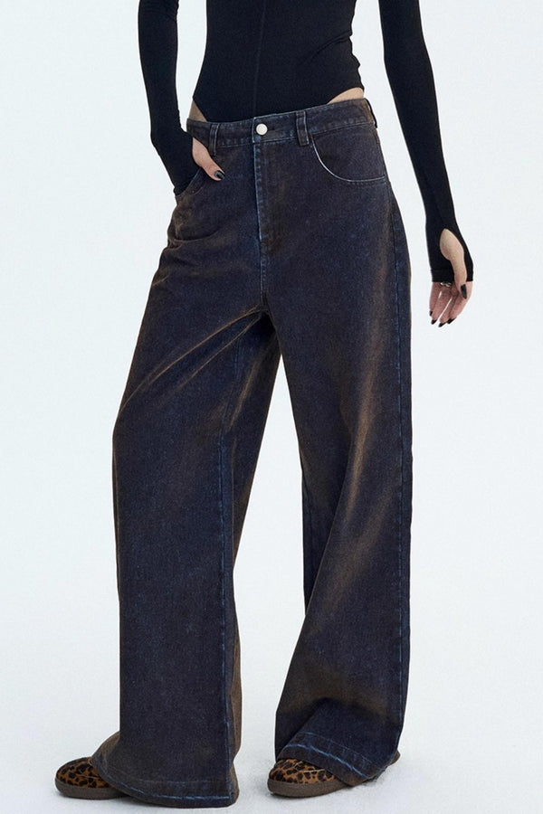 Distressed Velvet Winter Pants