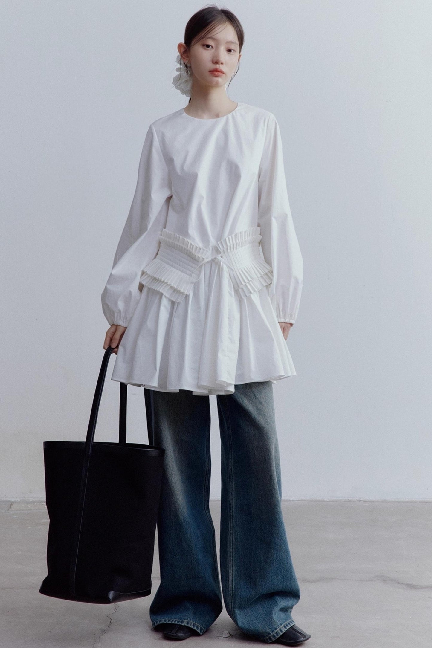 Pleated Large Swing Doll Dress