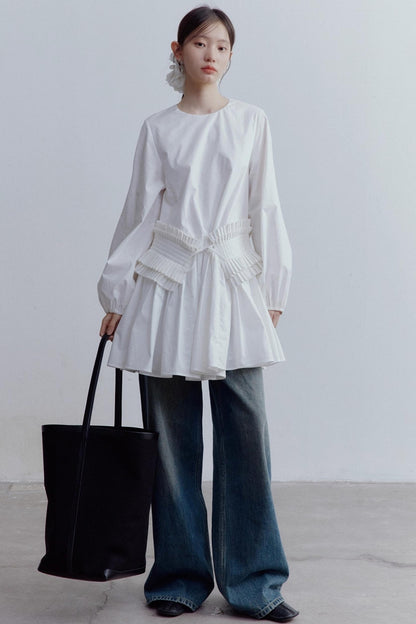 Pleated Large Swing Doll Dress