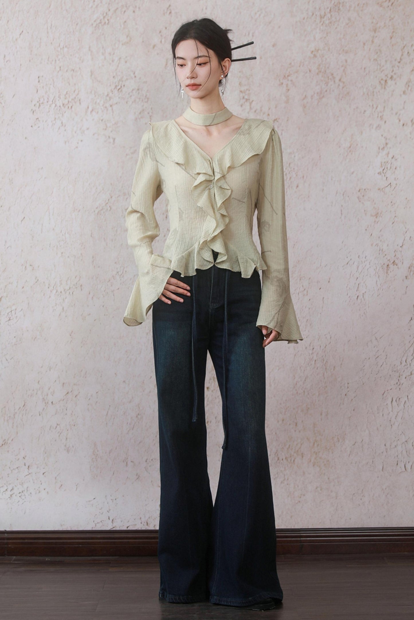 Summer Belted Denim Jeans