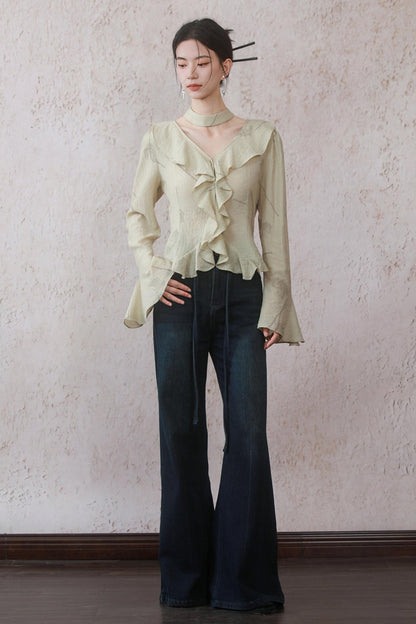 Summer Belted Denim Jeans