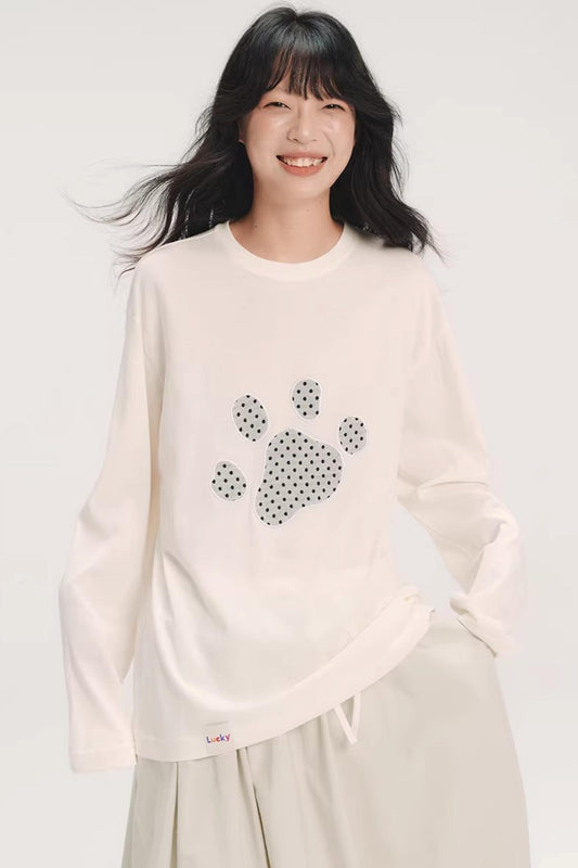 Dog Paw Polka Dot T-Shirt