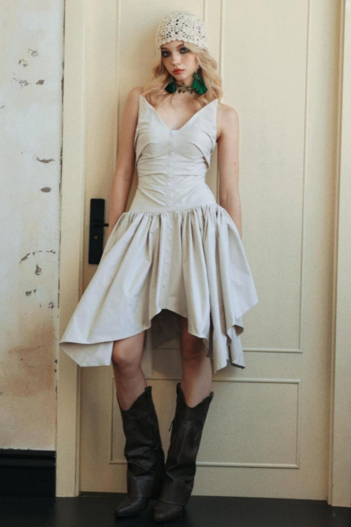 Vintage Irregular Fit & Flare Dress