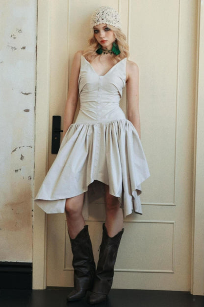 Vintage Irregular Fit & Flare Dress