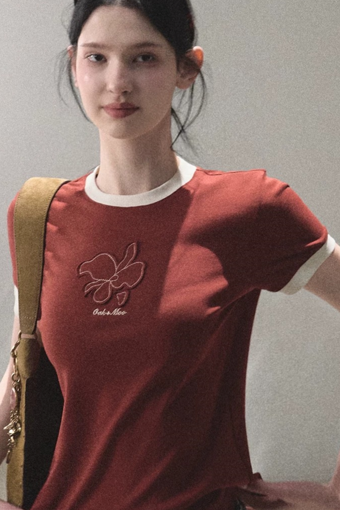 Color-Blocked Cotton Knit Top