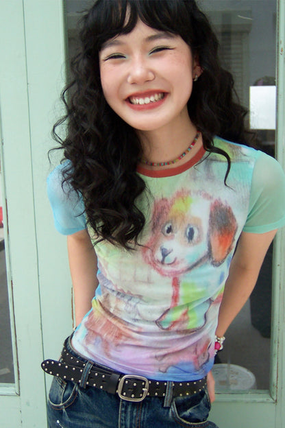 Summer Vibes Mesh Tee