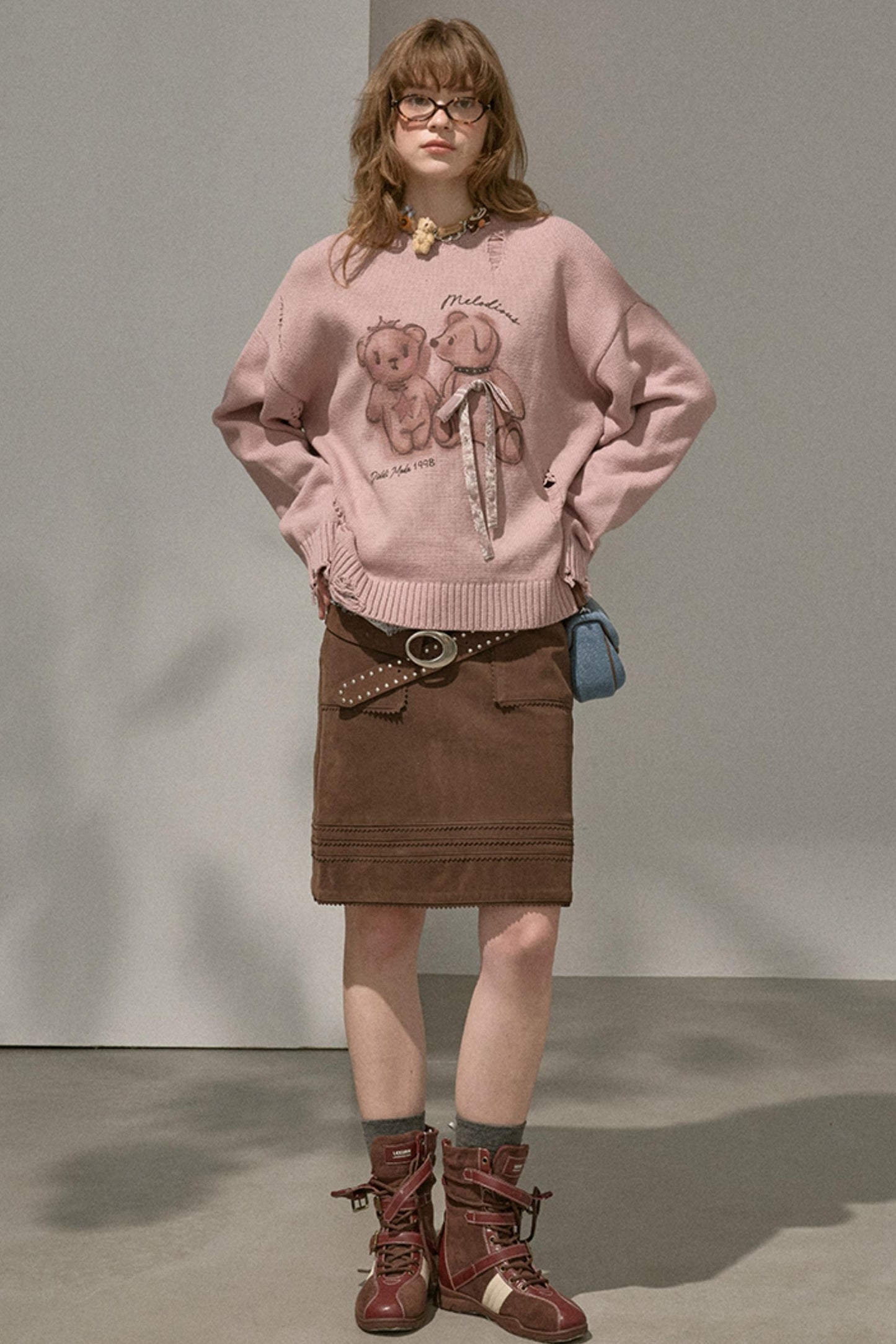 Winter Straight Leather Skirt