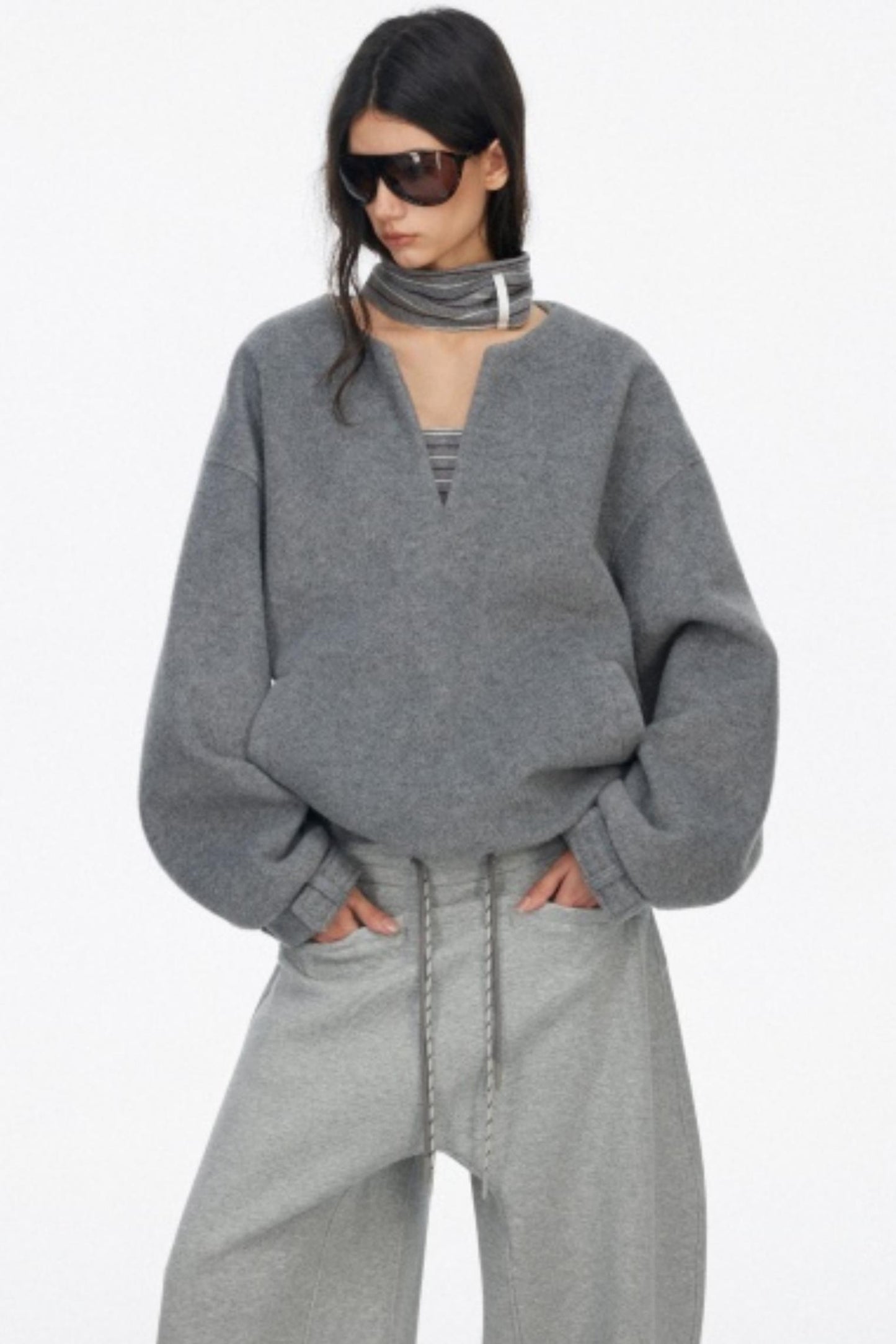 Silhouette Knit V-Neck Sweater