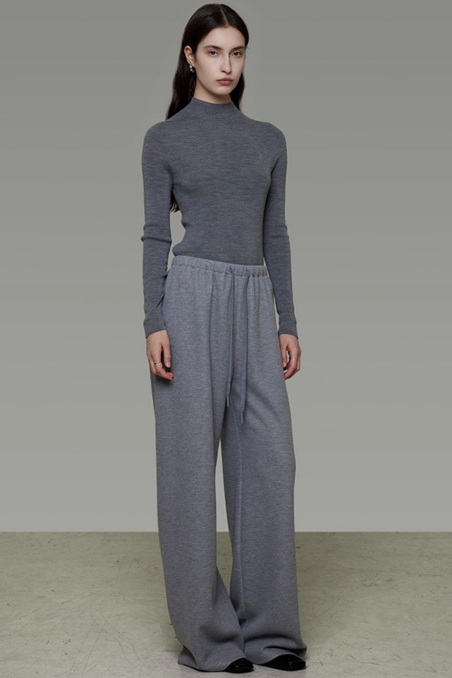 Drawstring Wide-Leg Pants