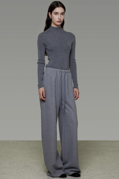 Drawstring Wide-Leg Pants