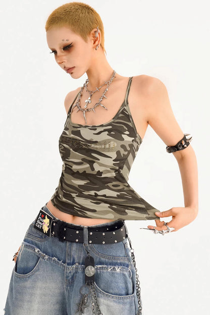 Camouflage Retro Tank Top