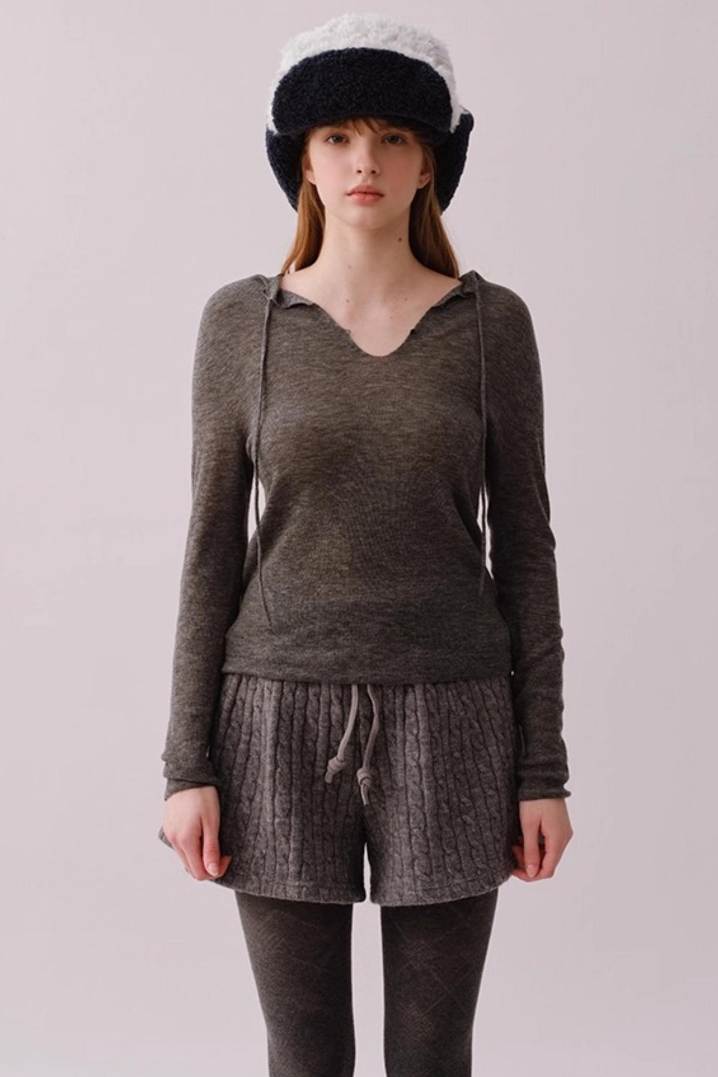 Water-Soluble Wool Knitted Top
