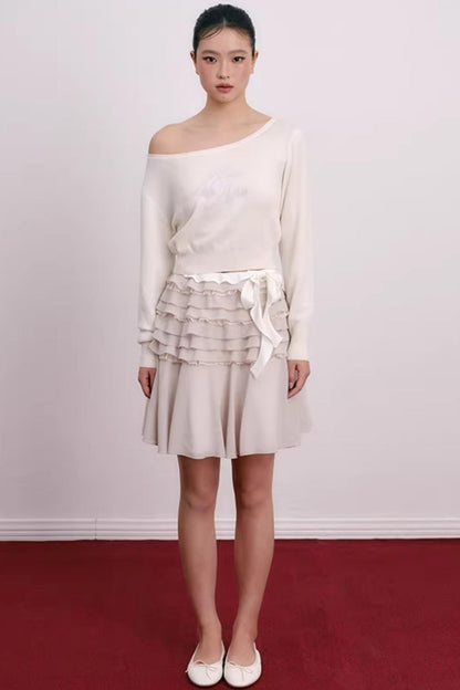 Cherry Jacquard Merino Wool Top