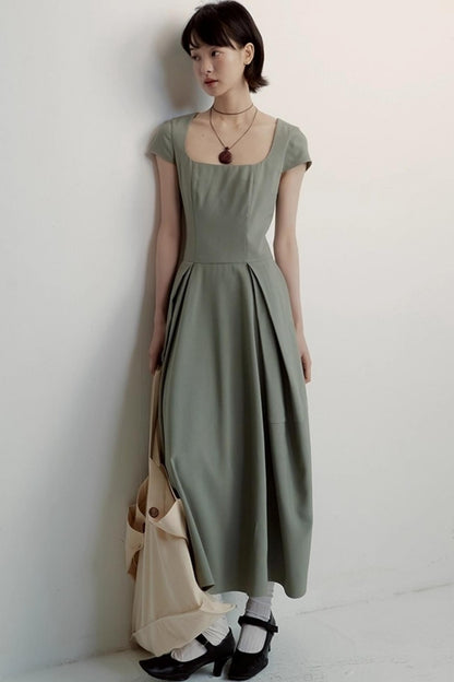 Vintage Pleated Cocoon Dress