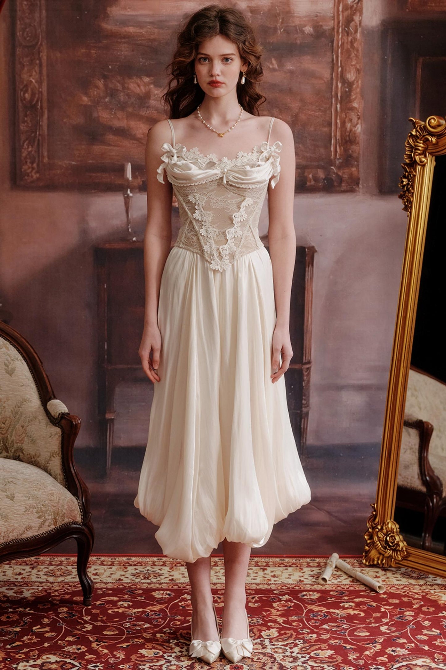 Butterfly Satin Skirt