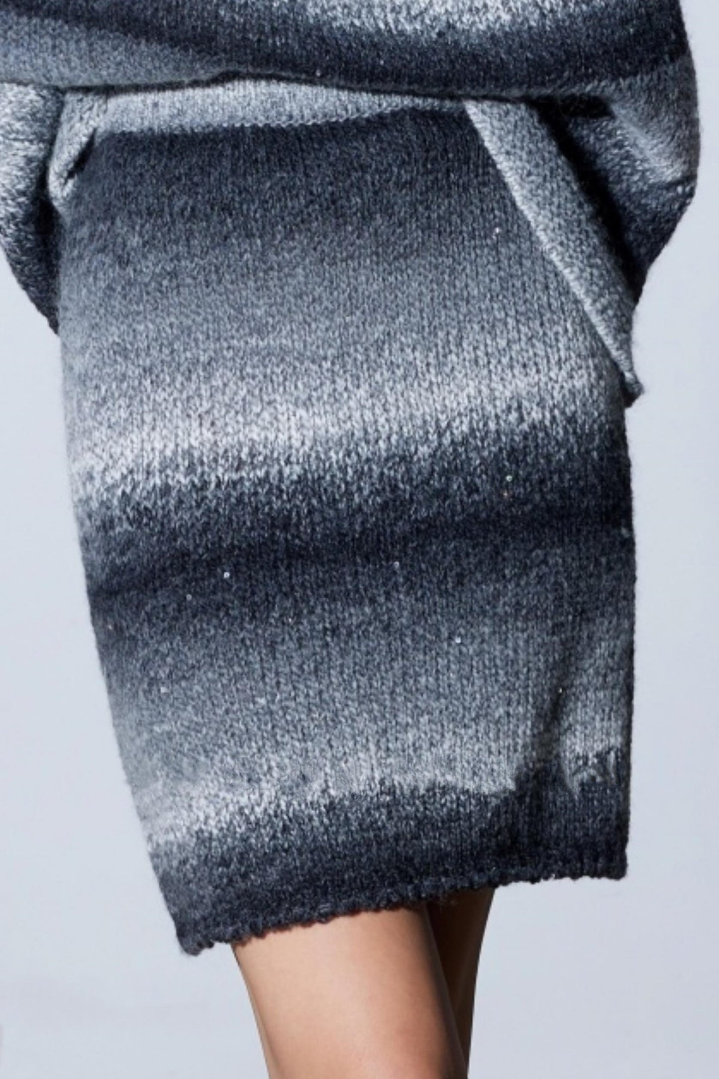 Heavy Wool Gradient A-Line Suit Set-Up