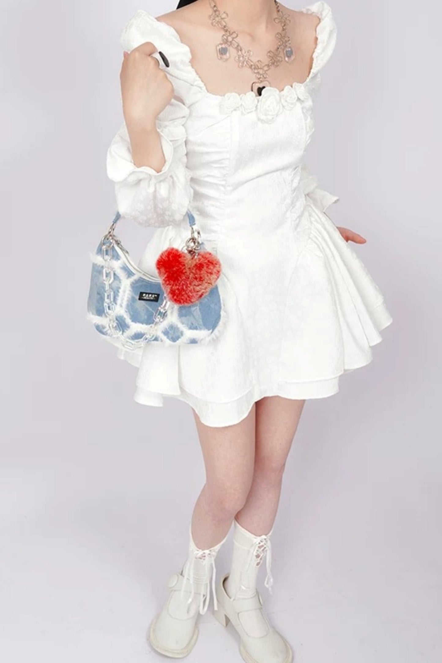 Y2K Retro Denim Shoulder Bag