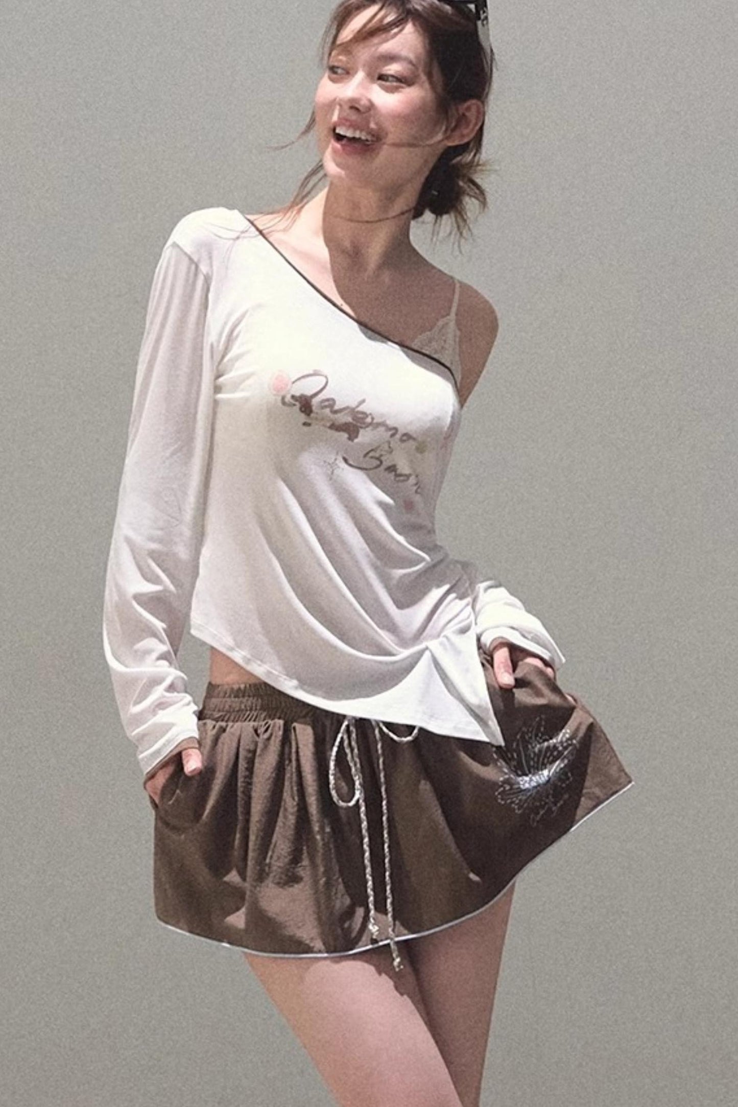 Tencel Blend Cowl Knit Top