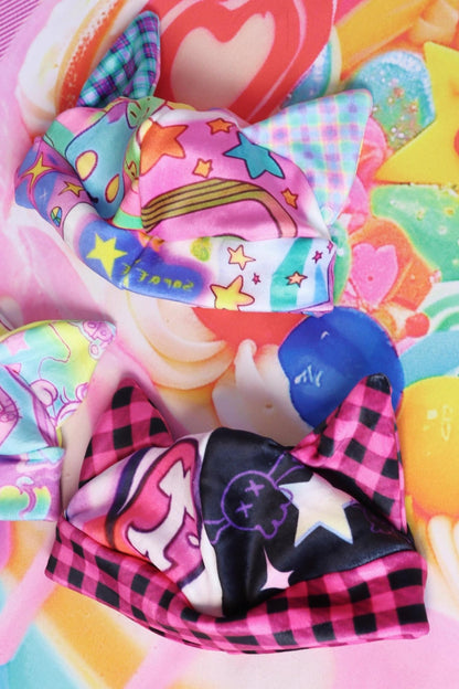 Leerroo Punk Print Cat Ear Hat