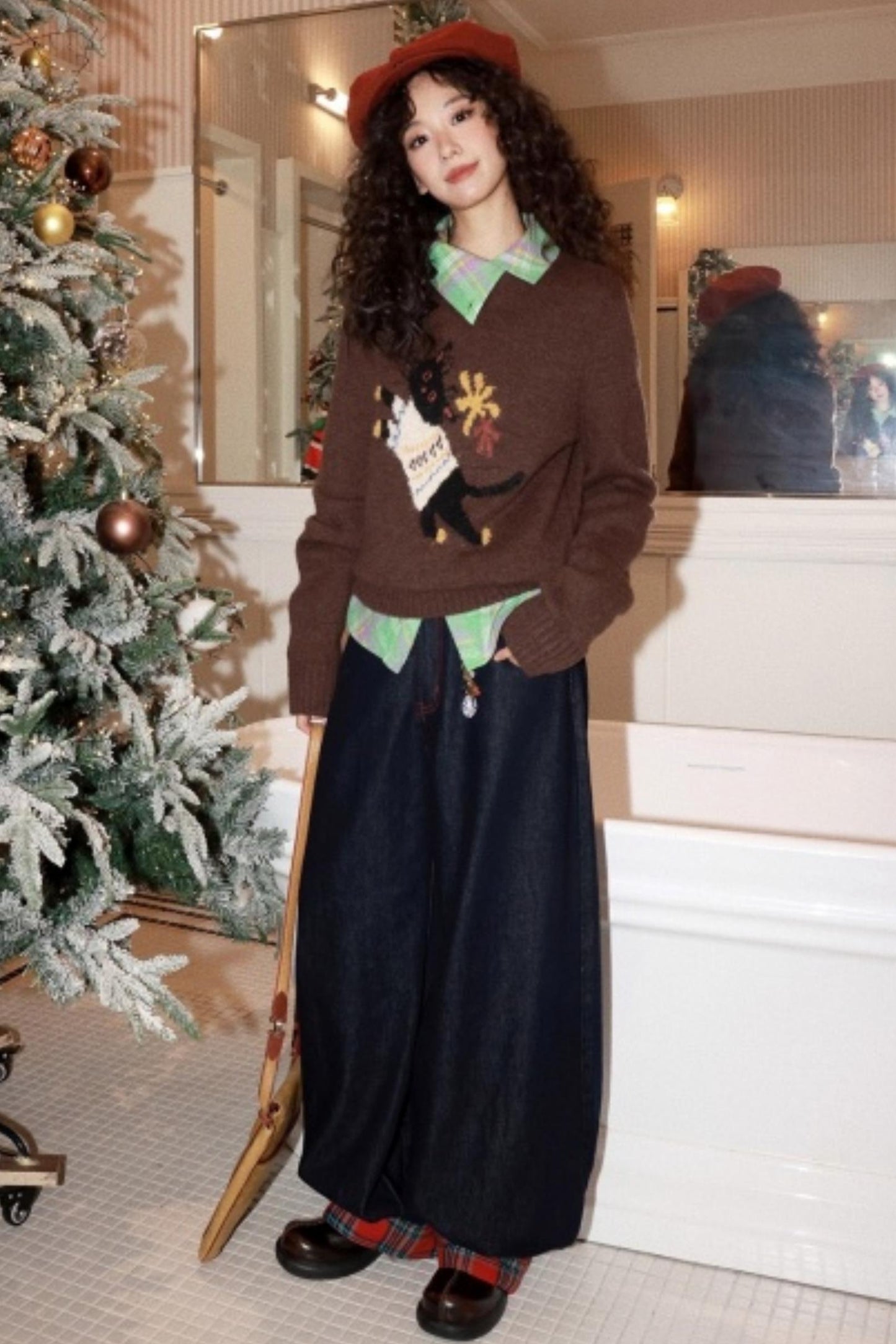 Mohair Room Cat Sweater Set-Up