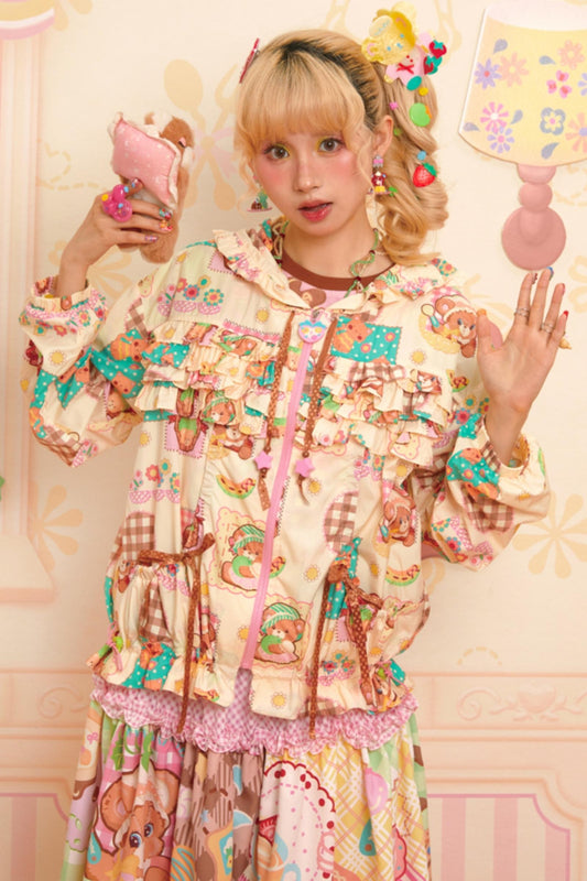 Patchwork Hooded UV Protection Jacket