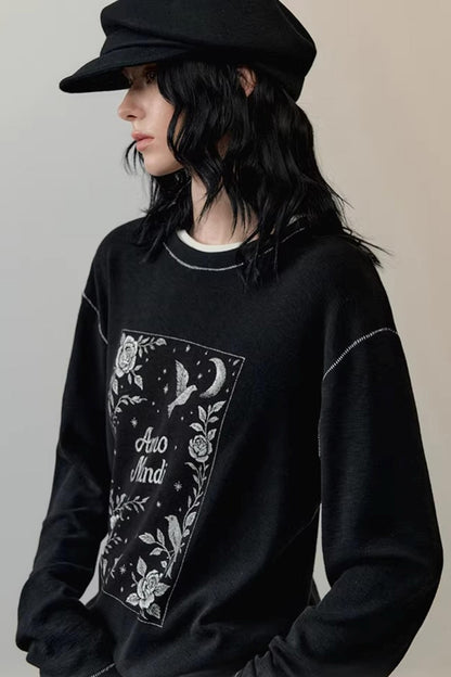 Color-Block Embroidered T-Shirt