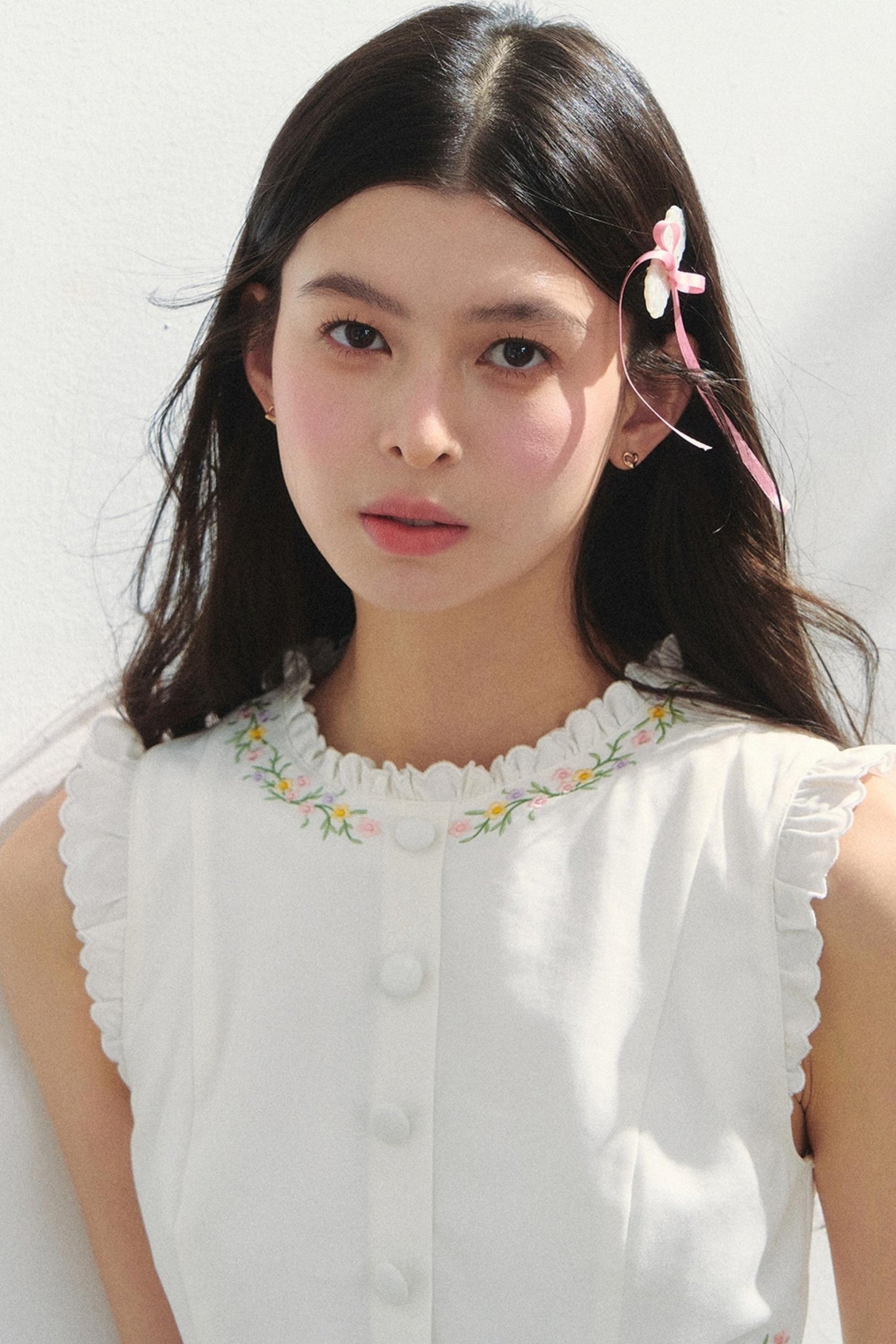 Floral Embroidered Summer Dress