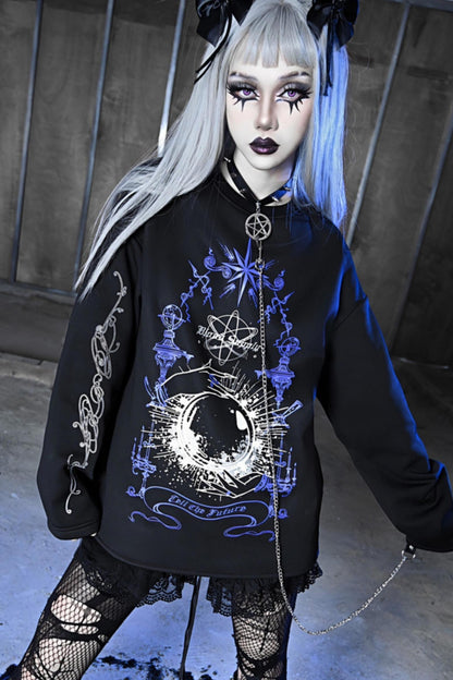 Gothic Magic Ball Velvet Top