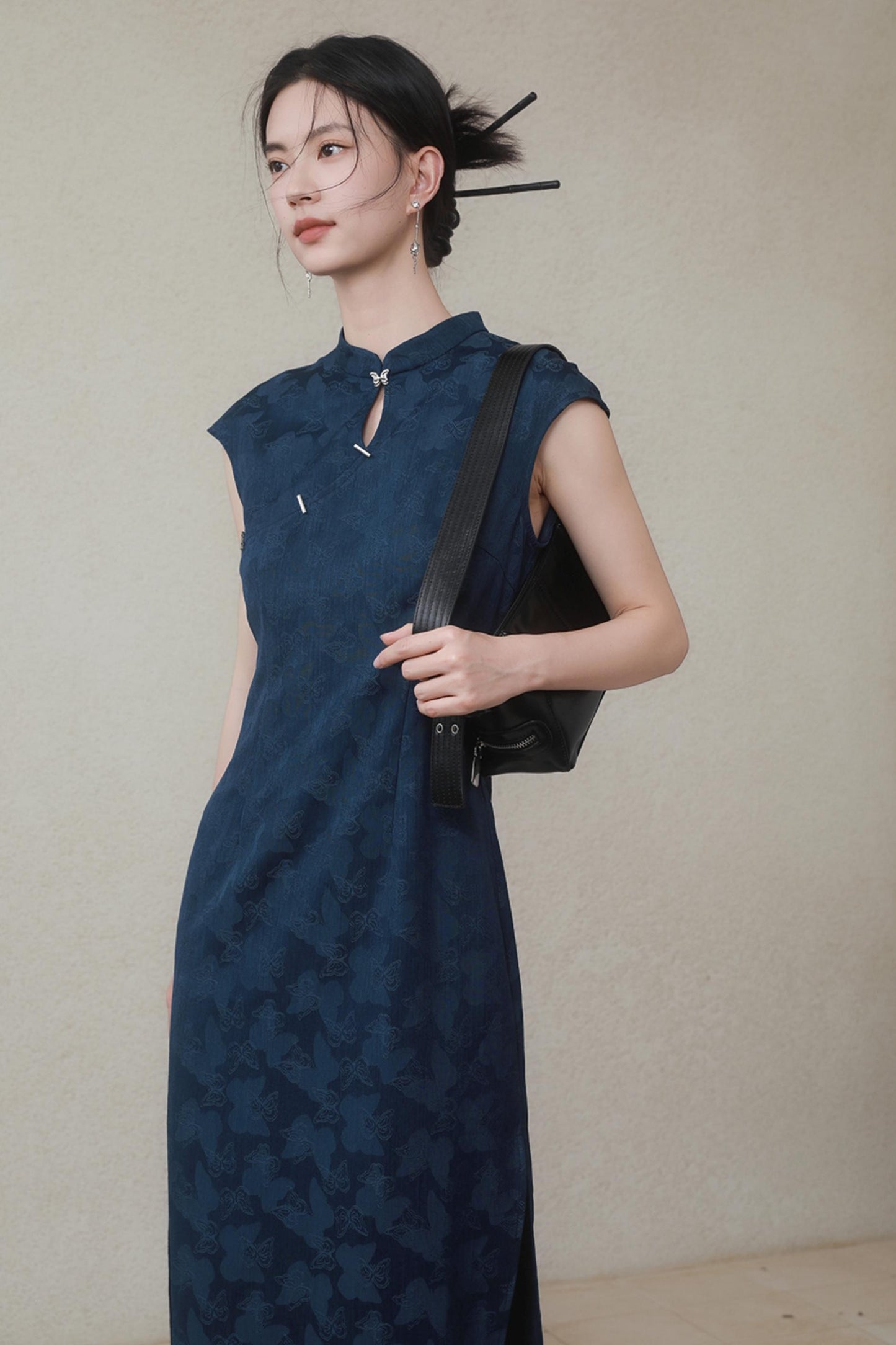 Summer Navy Denim Dress