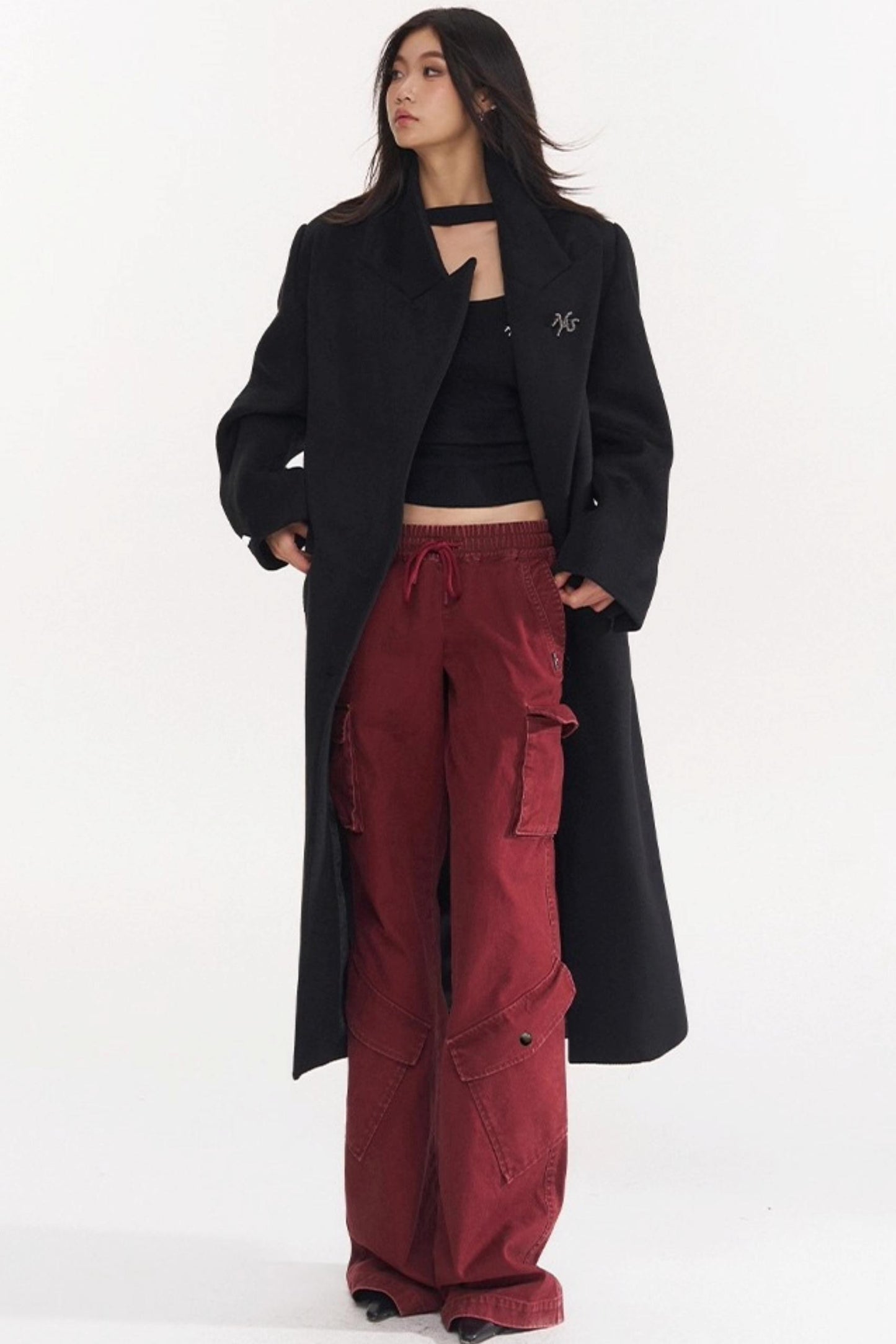 Red Vintage Cargo Pants