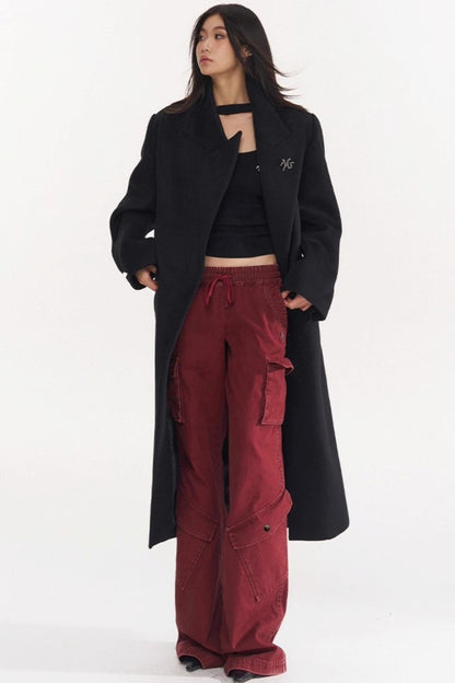 Red Vintage Cargo Pants