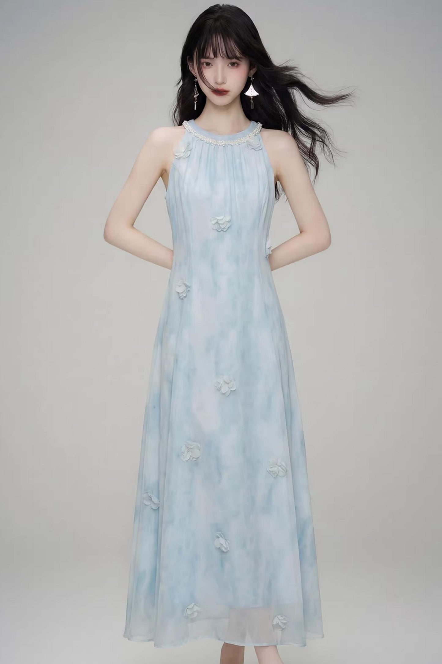 Three-Dimensional Floral Dress