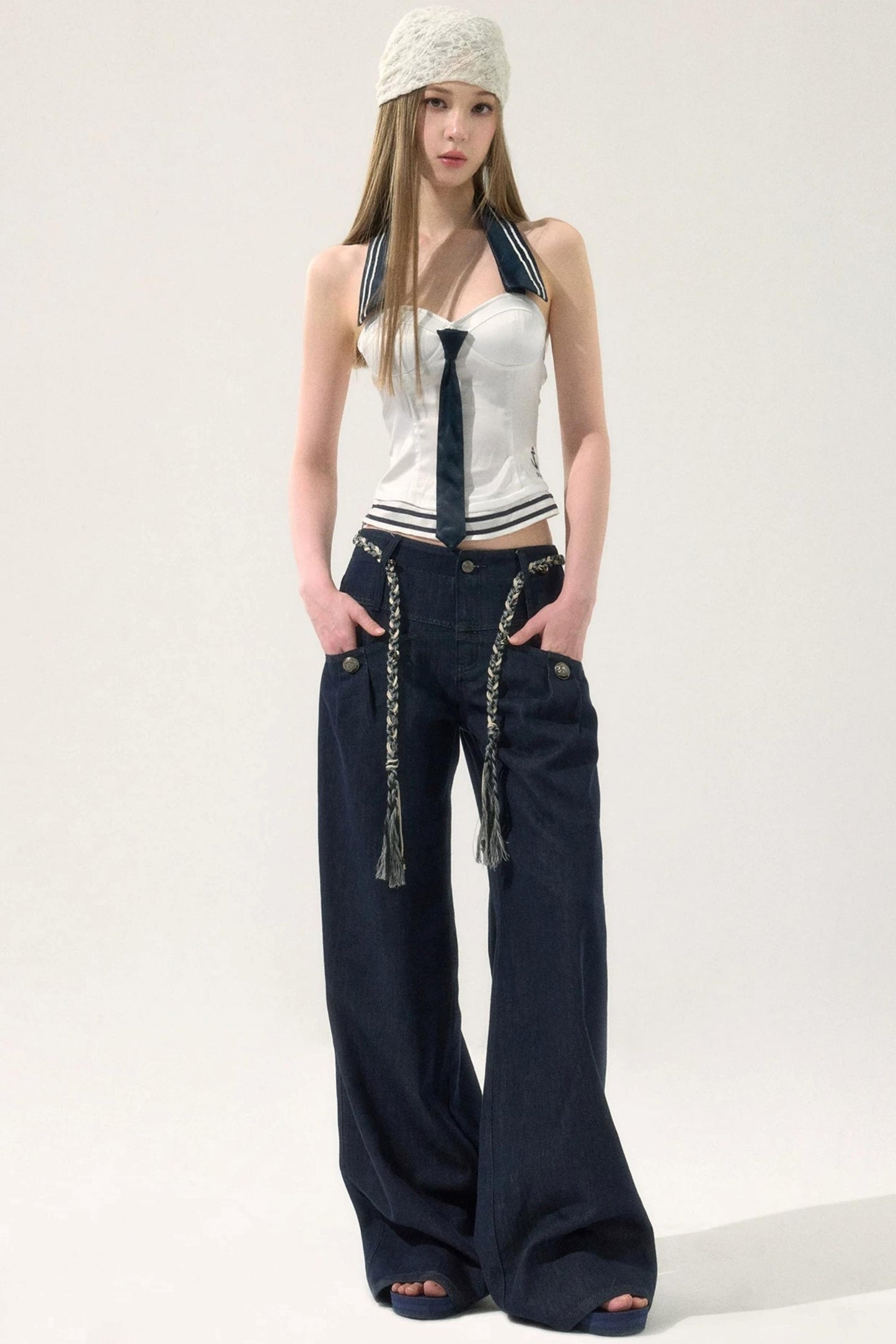 Pure Desire Navy Tube Top