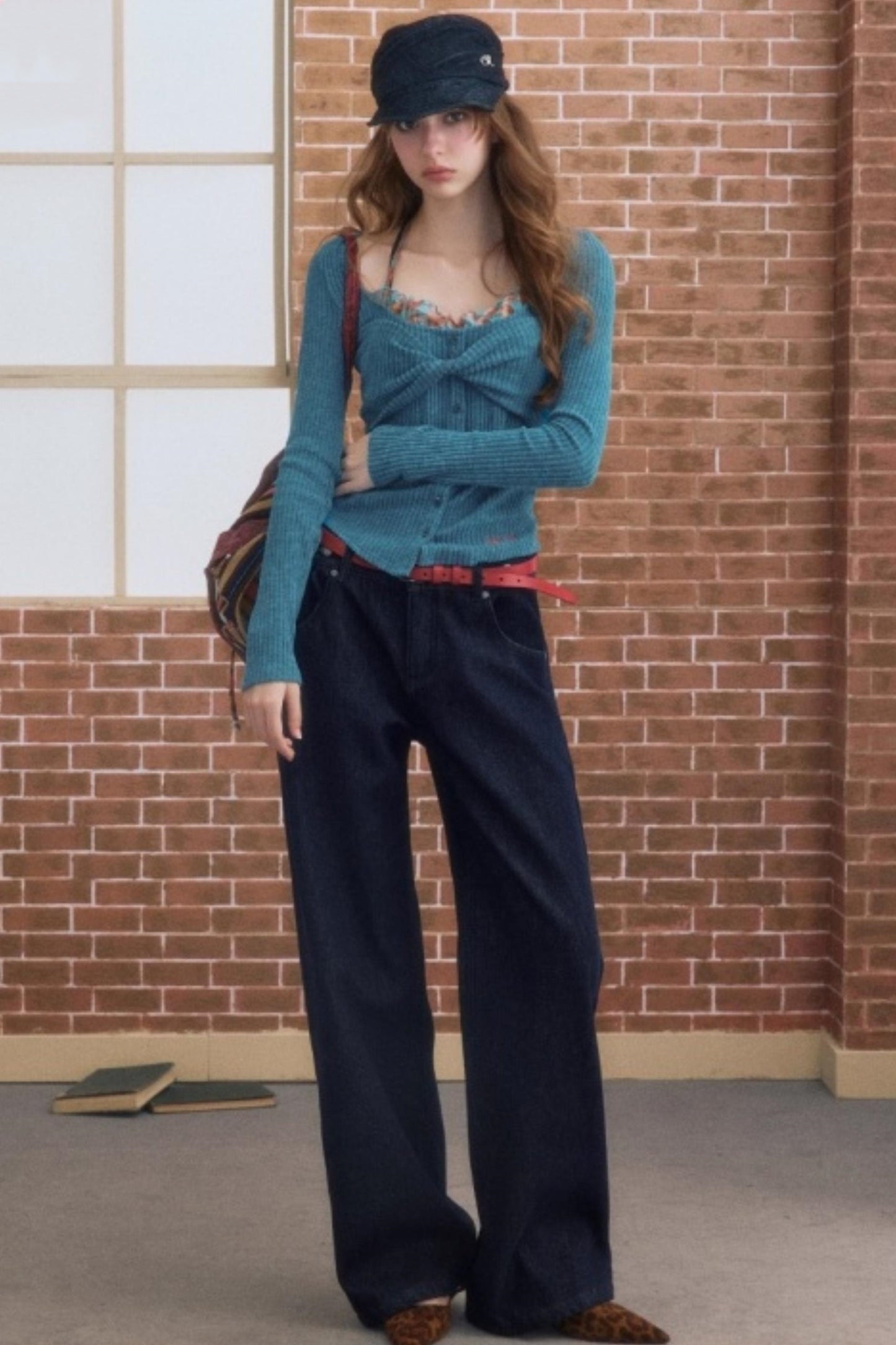 Winter Simple Straight Fleece Jeans