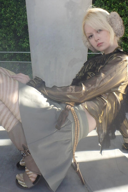 Satin Elegant Mini Skirt