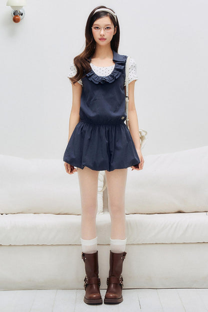 Floral Lace U-Neck Dress