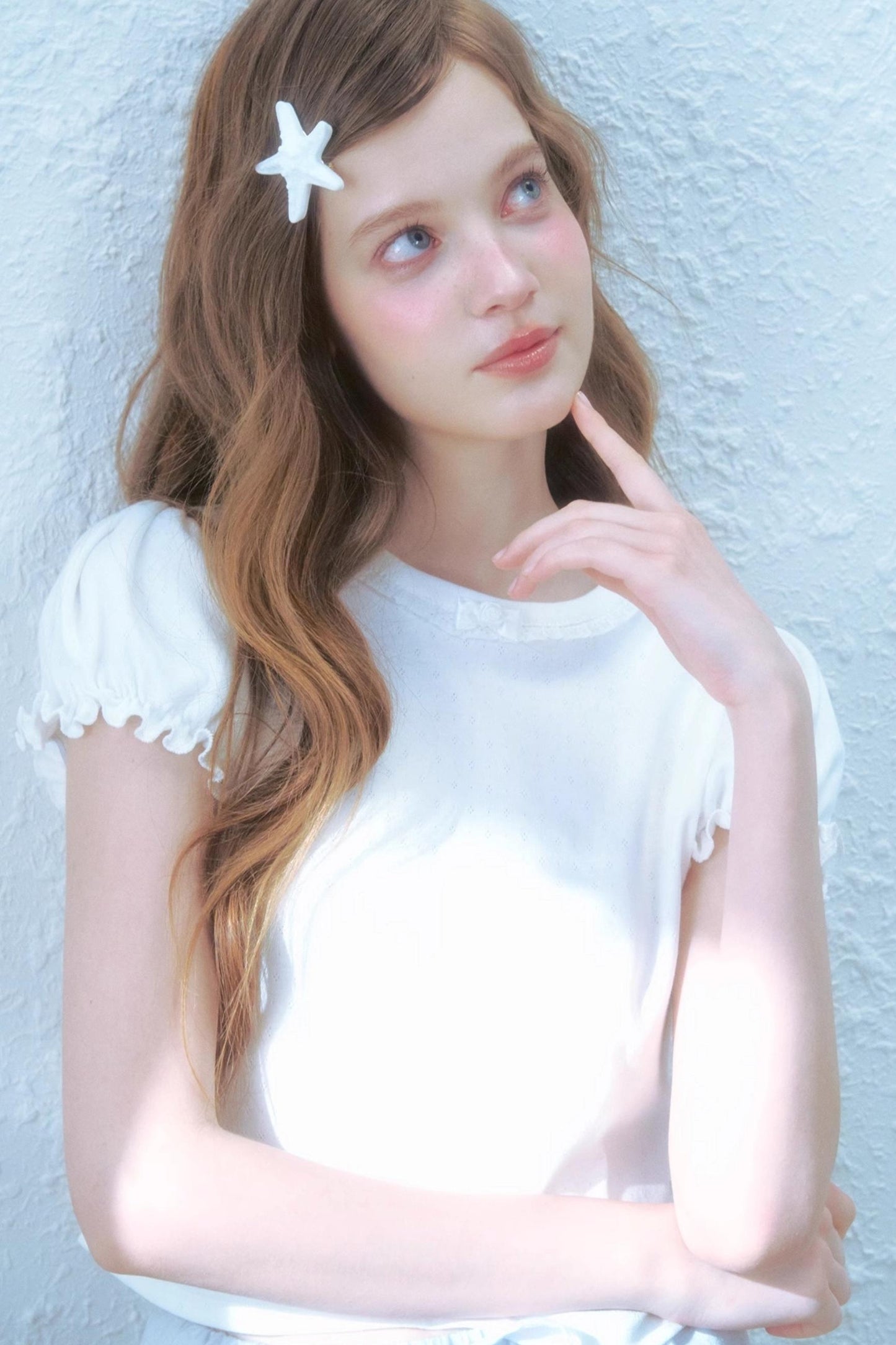 Lace Peplum Bubble Tee