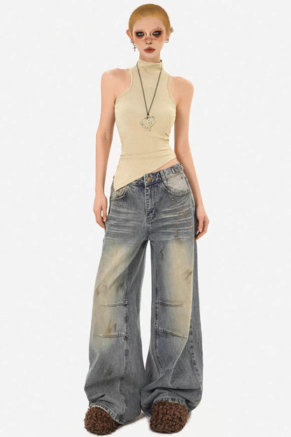 Retro Stand-Up Collar Vest