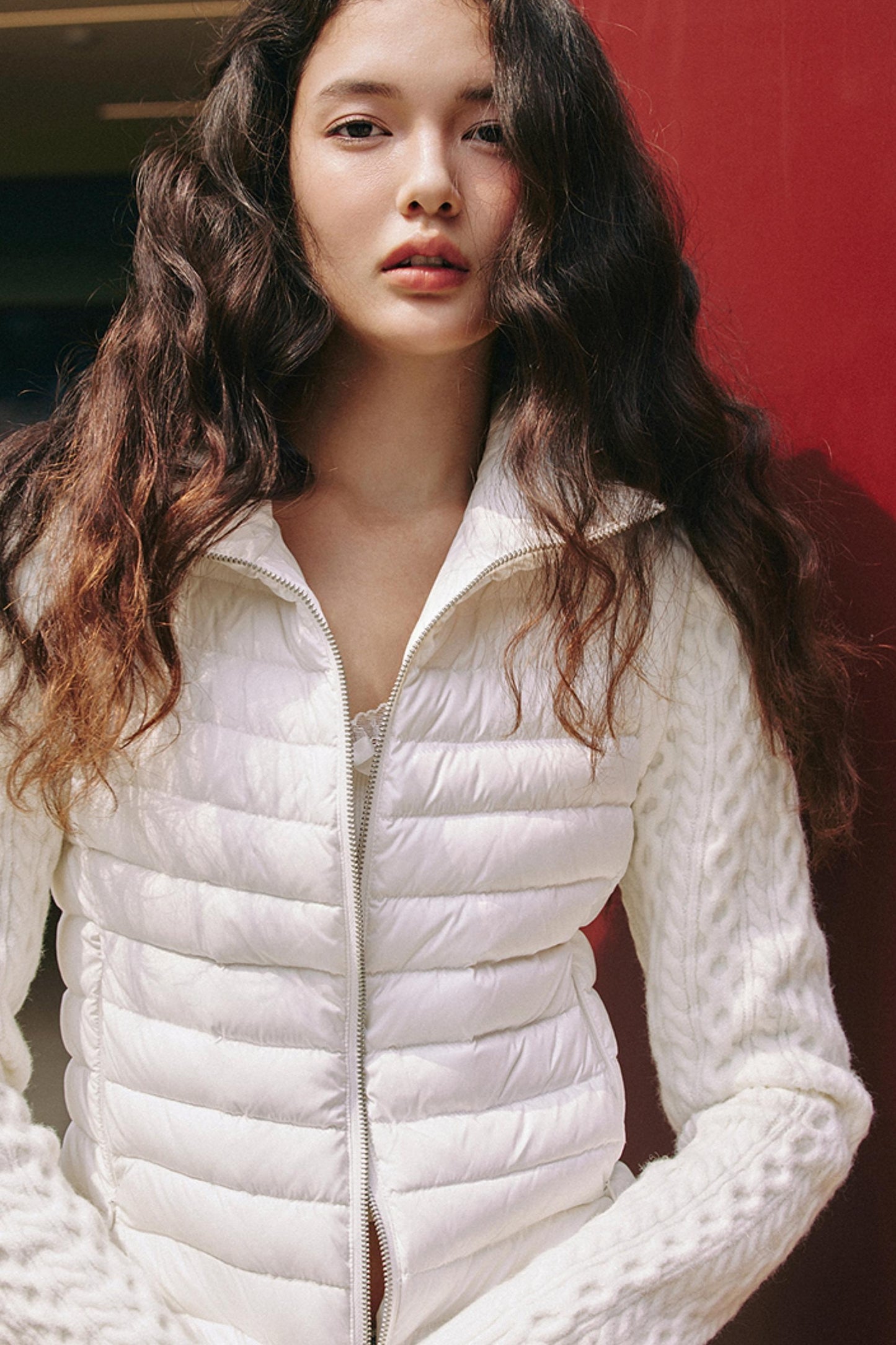 Textured Cable Knit Jacket