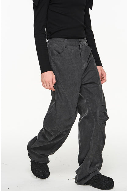 Cotton Loose Cargo Trousers