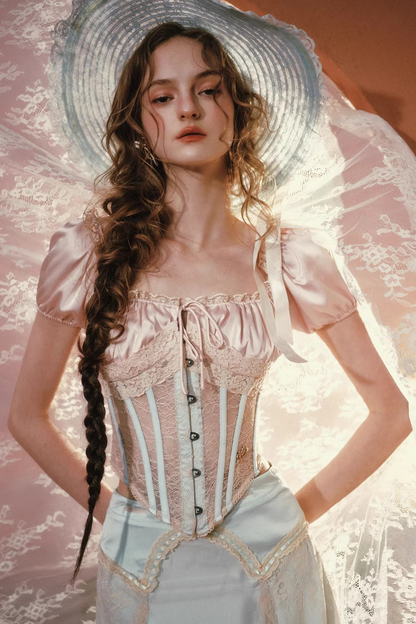 Lacemade Satin Corset Set-Up