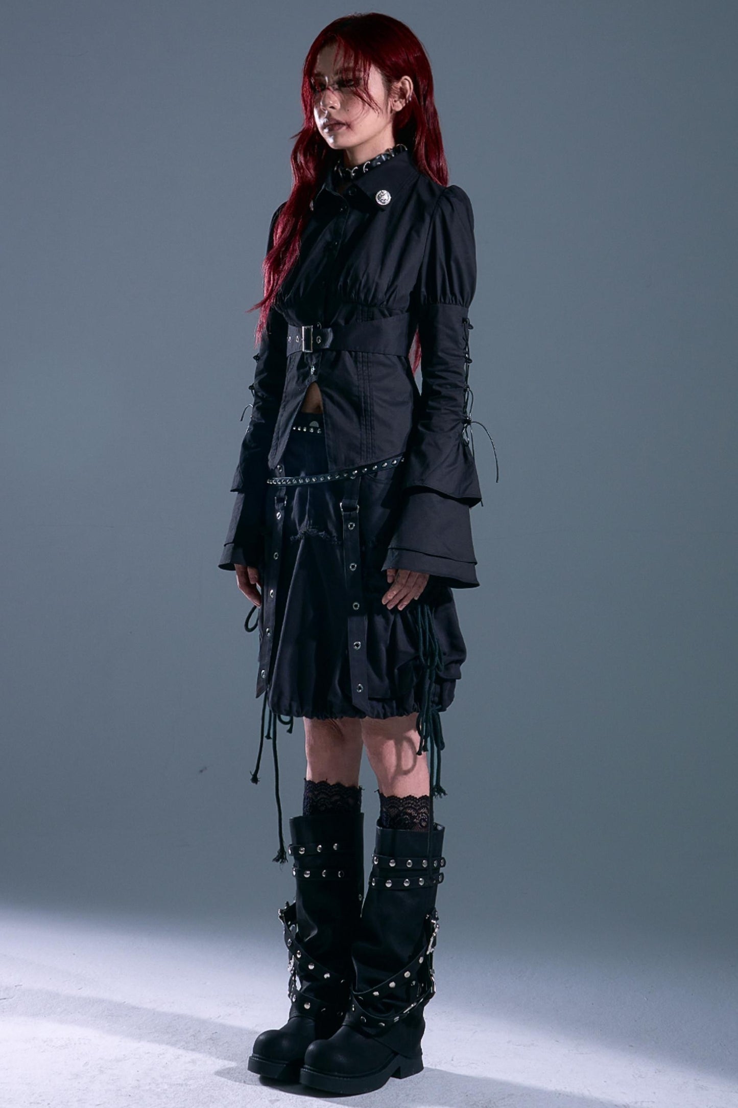 Gothic Flared Sleeves Top