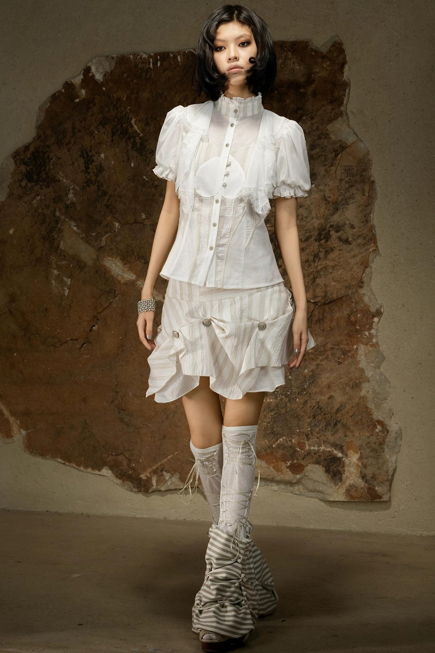 Retro Palace Puff Sleeve Blouse