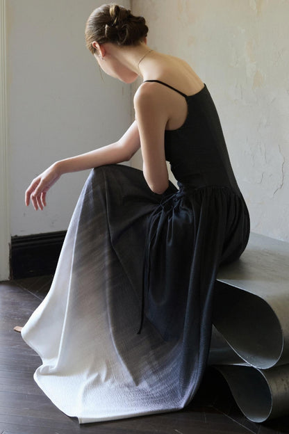 Romantic Tulip Halter Dress