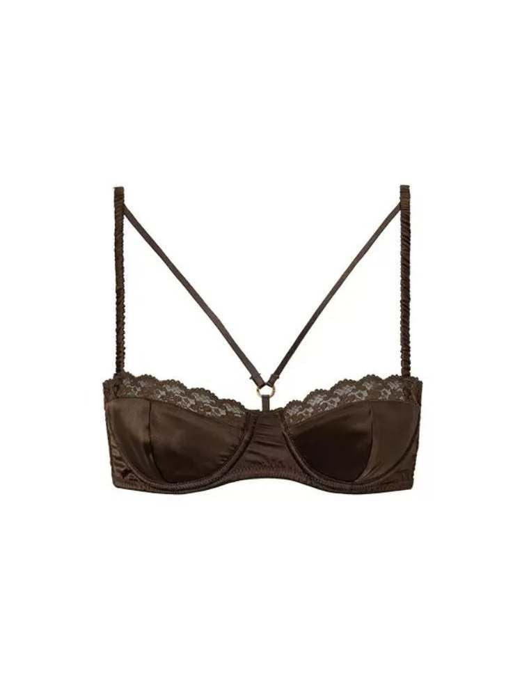 Lace Satin Soft Wire Bra