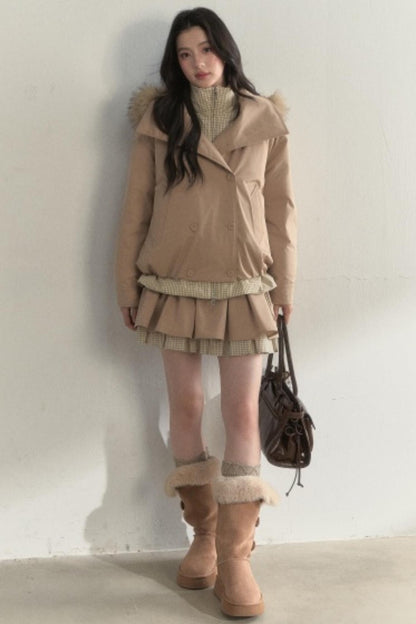 Retro Khaki Tutu Skirt