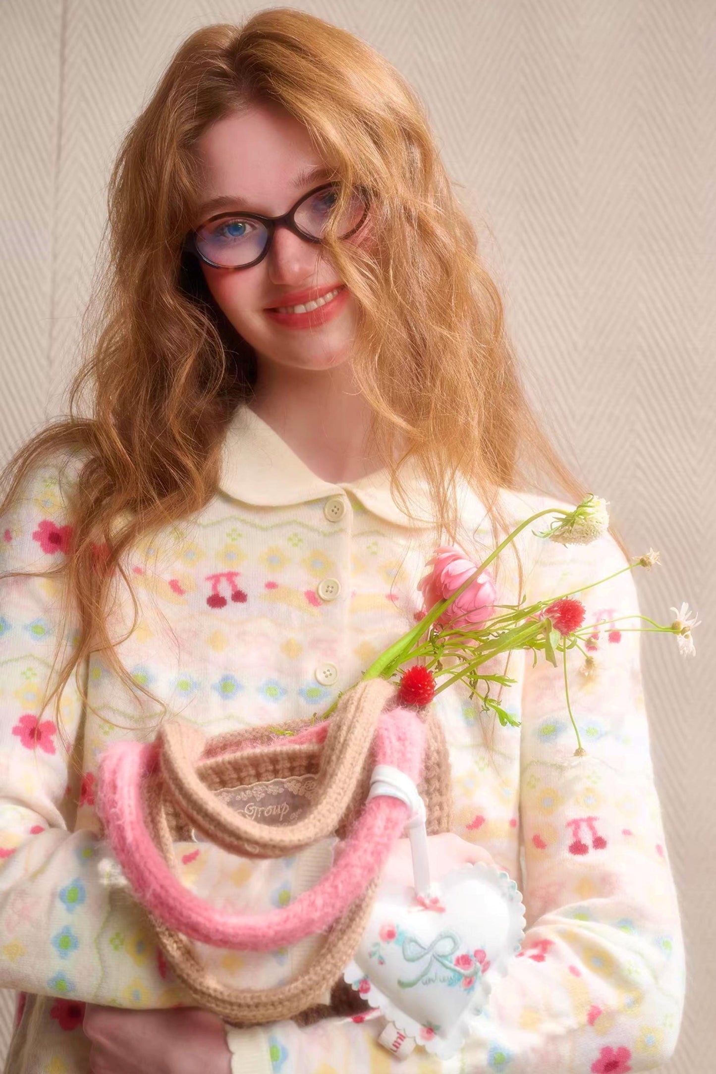 Rainbow Fair Isle Cozy Cardigan