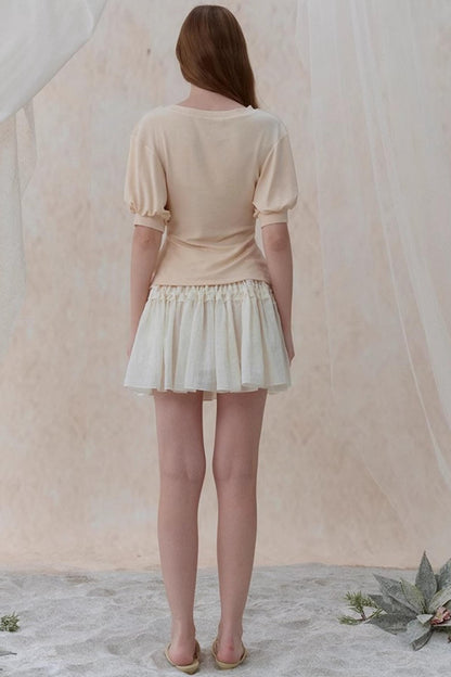 Sweet Bow A-line Mini Skirt