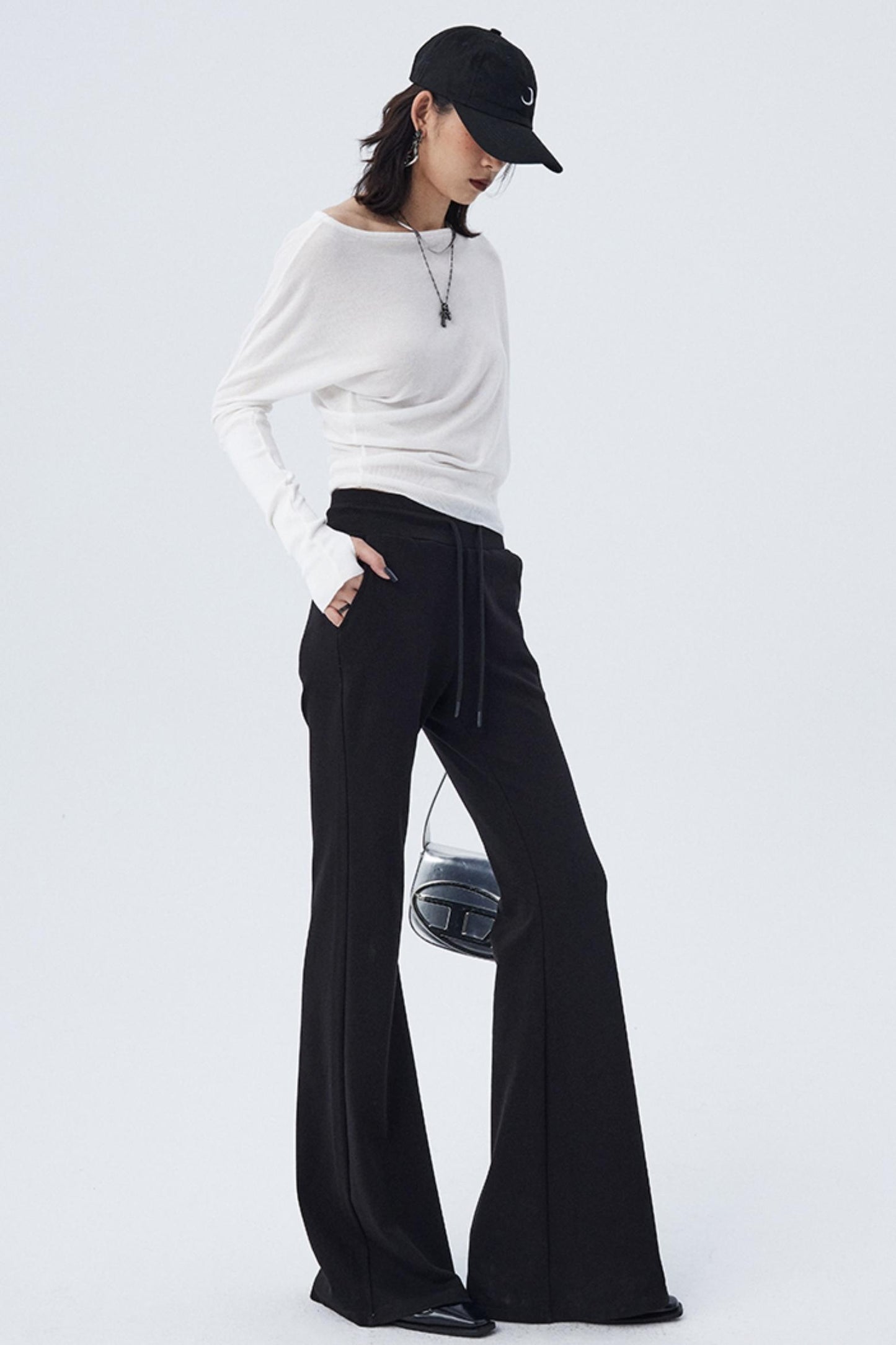 Ourhour Loose Long-Sleeved Sweatshirt