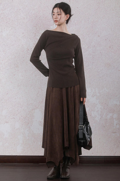 Chestnut Brown Skirt